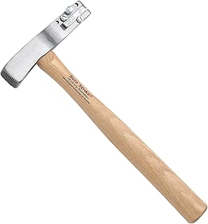 ESTWING Surestrike Shingler's Hatchet - 18 oz Roofing Hammer with Cutting Blade & Hickory Handle - MRW18R
