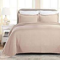 Vista 13 de Superior Colcha de Tejido de Cesta 100% Algodón con Fundas, Ropa de Cama Jacquard Matelassé de Algodón Premium para Todas las Estaciones, Cesta Negro