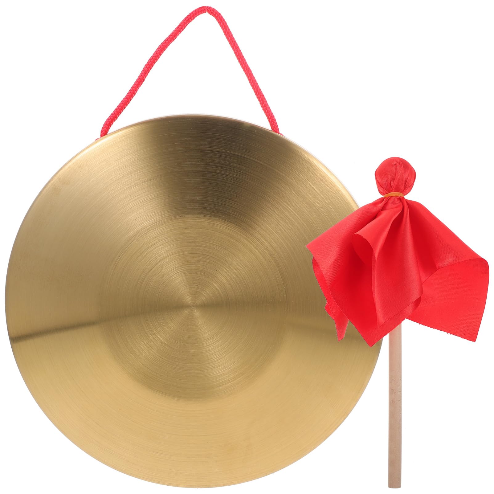 Holibanna Handheld Copper Gong Instrument for Events Flood Warning and Parties Loud Percussion Tool for Company Openings Basketball Games and
