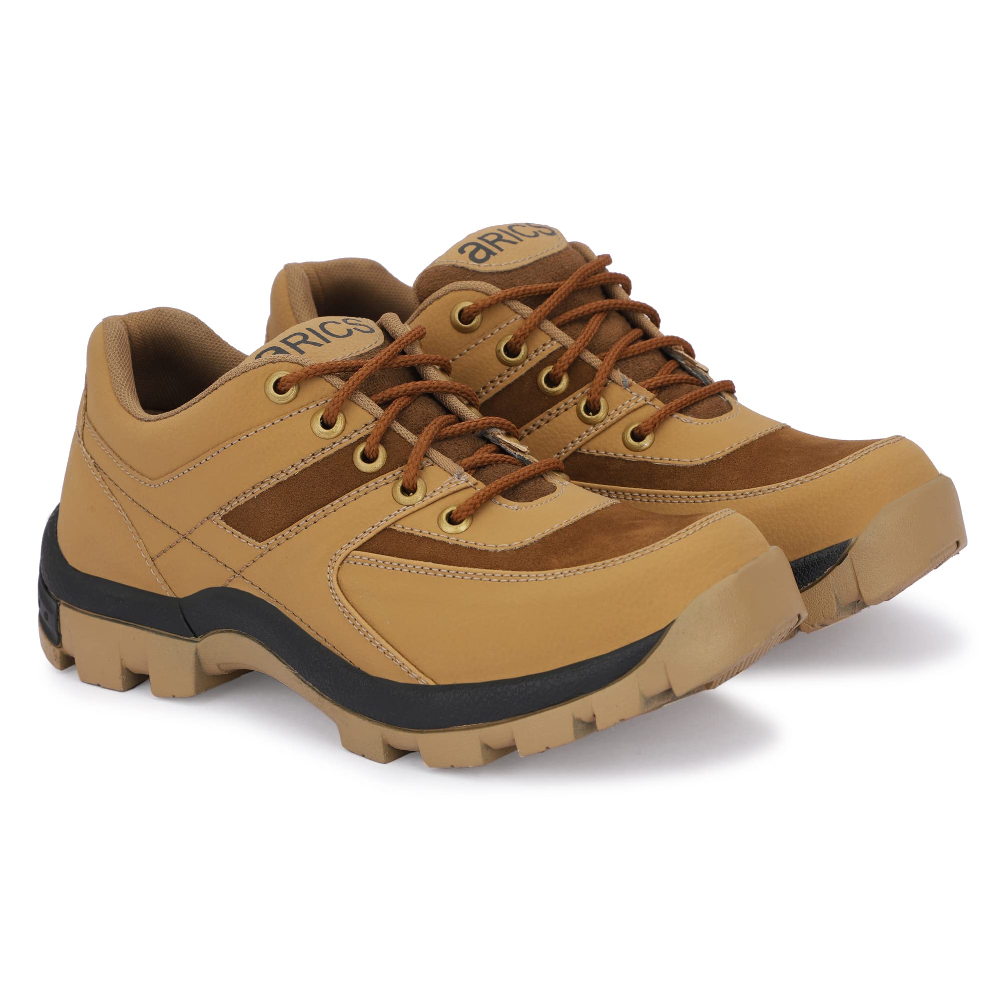 aRICSAll Type hikking Trekking Climbing Mountain Adventure Festive Shoes (TAN, Numeric_7)