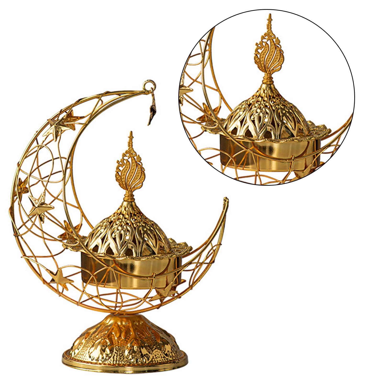 Amazon.com: Jynqra Unique Moon Shaped Incenses Stand Modern