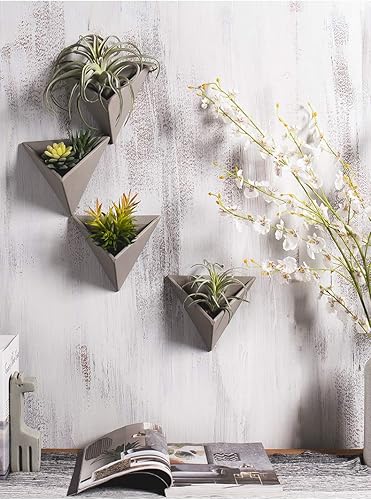 Molde de maceta de silicona Molde de maceta de cemento hecho a mano de triángulo de hormigón grande