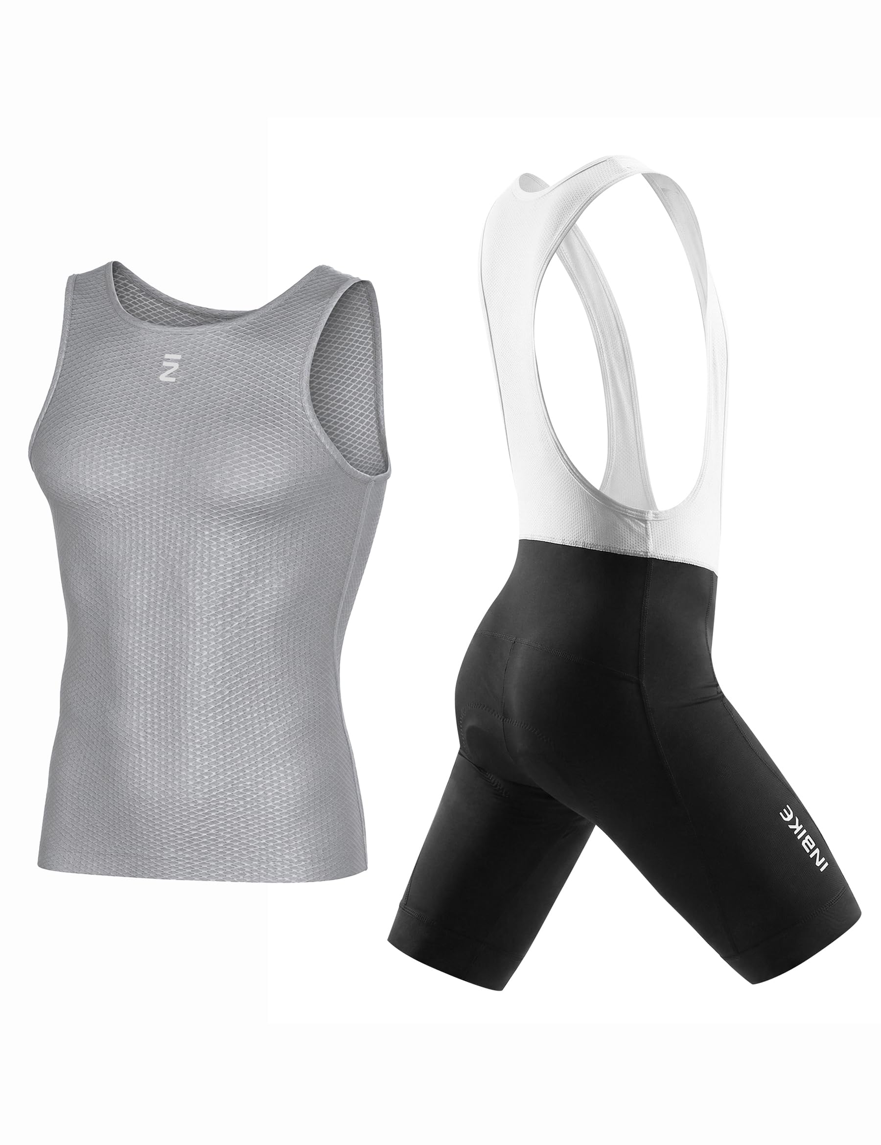 INBIKE Ensemble maillot de cyclisme pour homme, respirant et séchage rapide, maillot à manches courtes + short de cyclisme rembourré, pour vélo de route et VTT