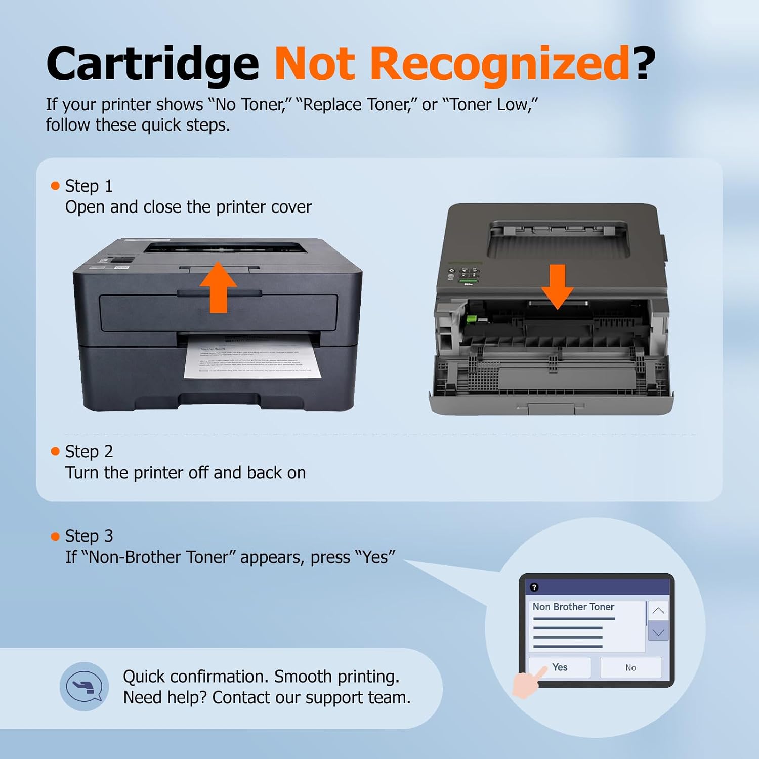 58A Toner Cartridge 2 Pack, Black Compatible with HP 58A CF258A and 58X CF258X for LaserJet Pro M404n M404dn M404dw M428fdn M428fdw, M406dn M430f