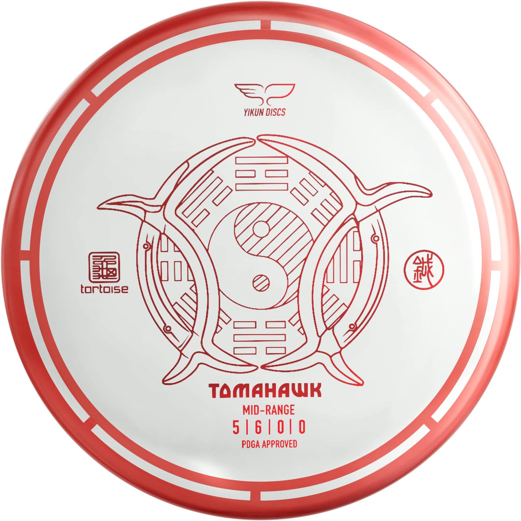 Yikun Professional Disc Golf Midrange |Tortoise Fruit Line Tomahawk |170-175g| Professional PDGA Approved Golf,Versatile Mid-Range Disc Golf Perfect for Outdoor Games and Competition[Bronzing Colors