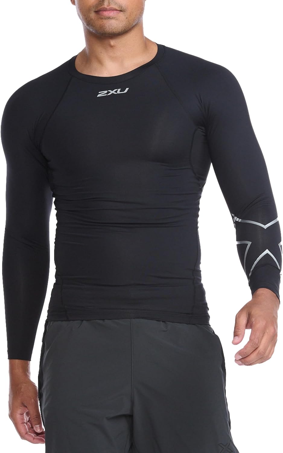 2XU Men’s Compression Long Sleeve Top – Enhance Performance and Recovery – Black/Silver 2XU Men’s Compression Long Sleeve Top – Enhance Performance and Recovery – Black/Silver