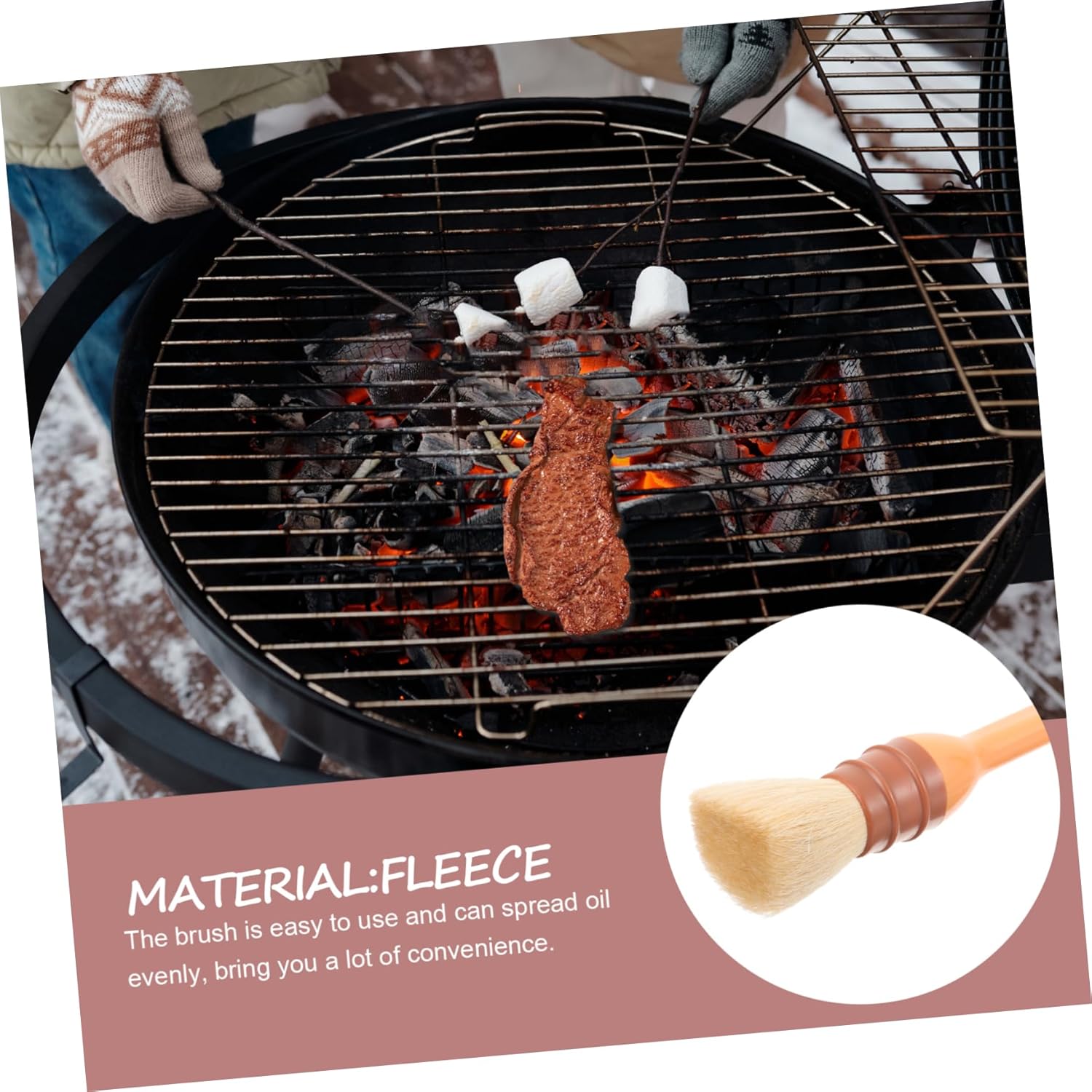 POPETPOP BBQ Oil Brush Beer Basting Sauce Barbecue Dish Wand Basting Bulb Holder Spatula Scraper Dawn Dish Soap