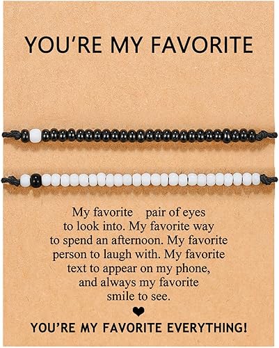 UNGENT THEM - Pulseras Pinky Promise para parejas o mejores amigos juego de pulseras para relaciones a distancia bisutería de regalo para mujeres,