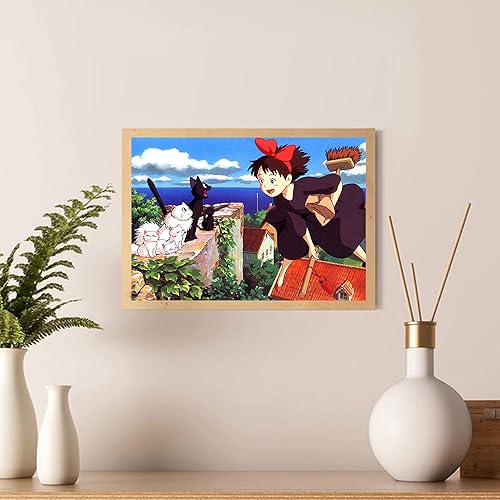 Miniatura 4 de nwiteiw Kits de pintura de diamantes de anime de dibujos animados para adultos, pintura artística de diamante completo, personajes de anime de