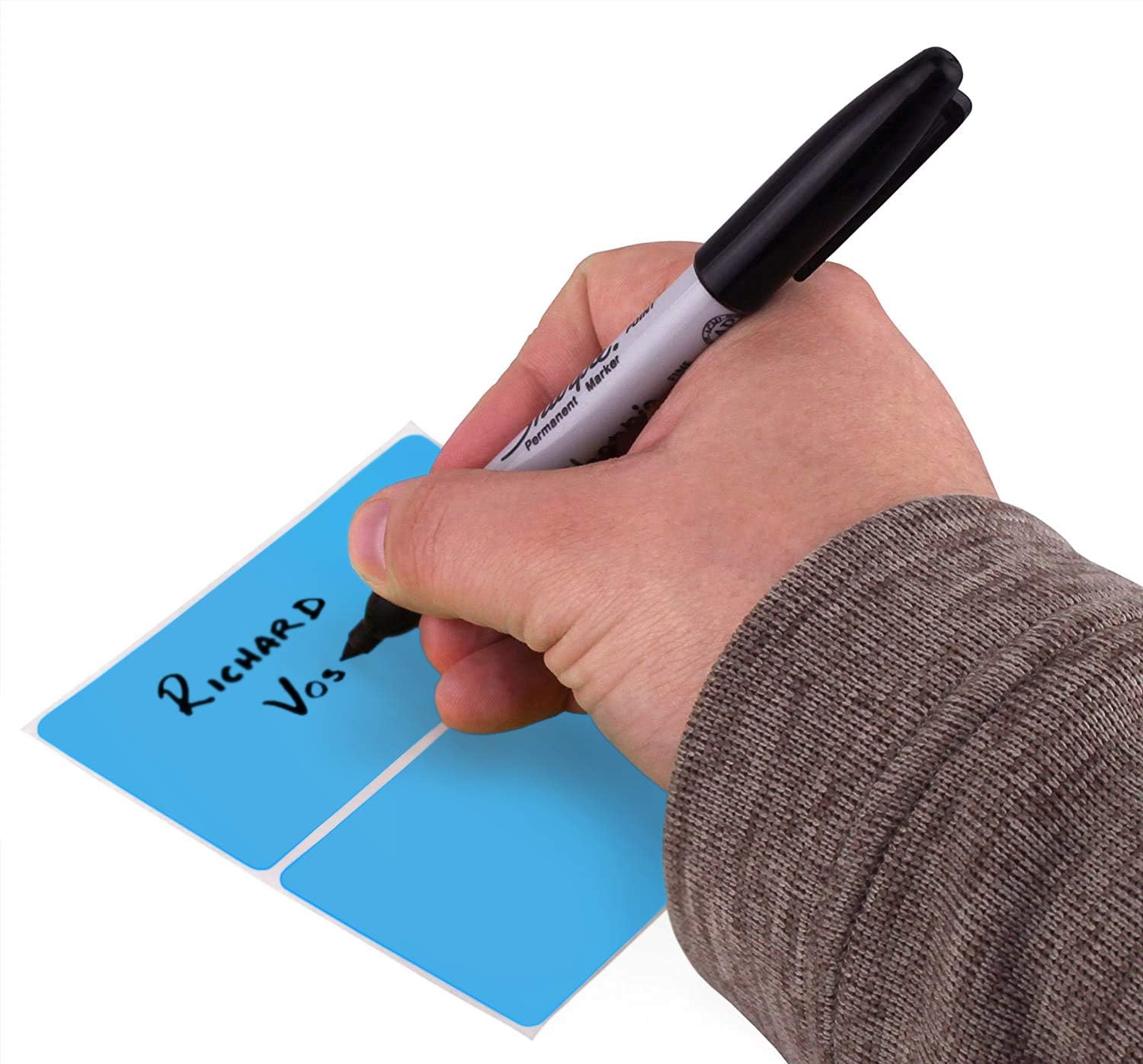 ChromaLabel 2 x 4 inch Permanent Color-Code Rectangle Labels, 250 per Roll, Fluorescent Green : Office Products