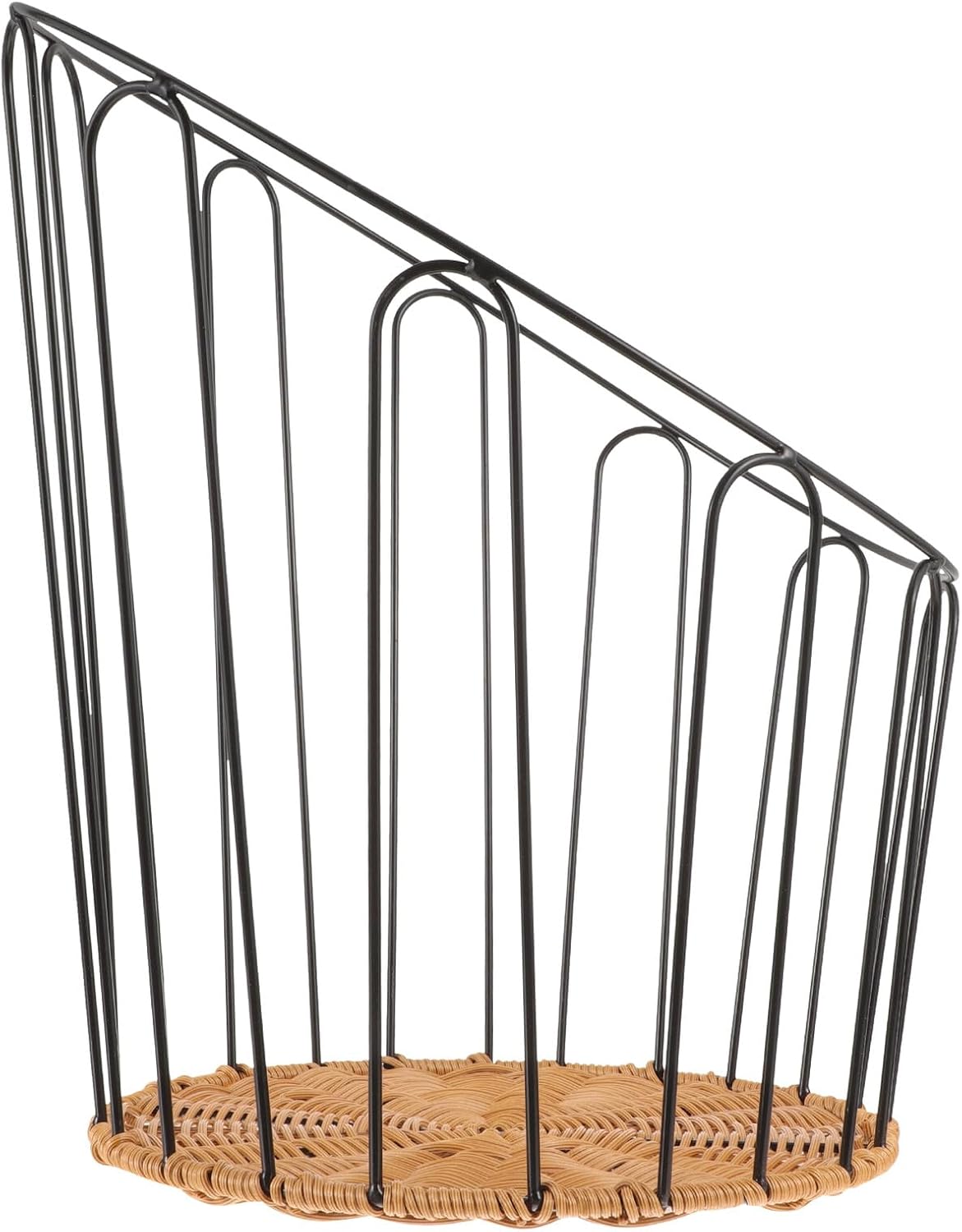 Woven Bread Basket Iron Rust-resistant Painted Bread Basket for Baking and Serving Small Size Non-woven for Kitchen and Bakery Use