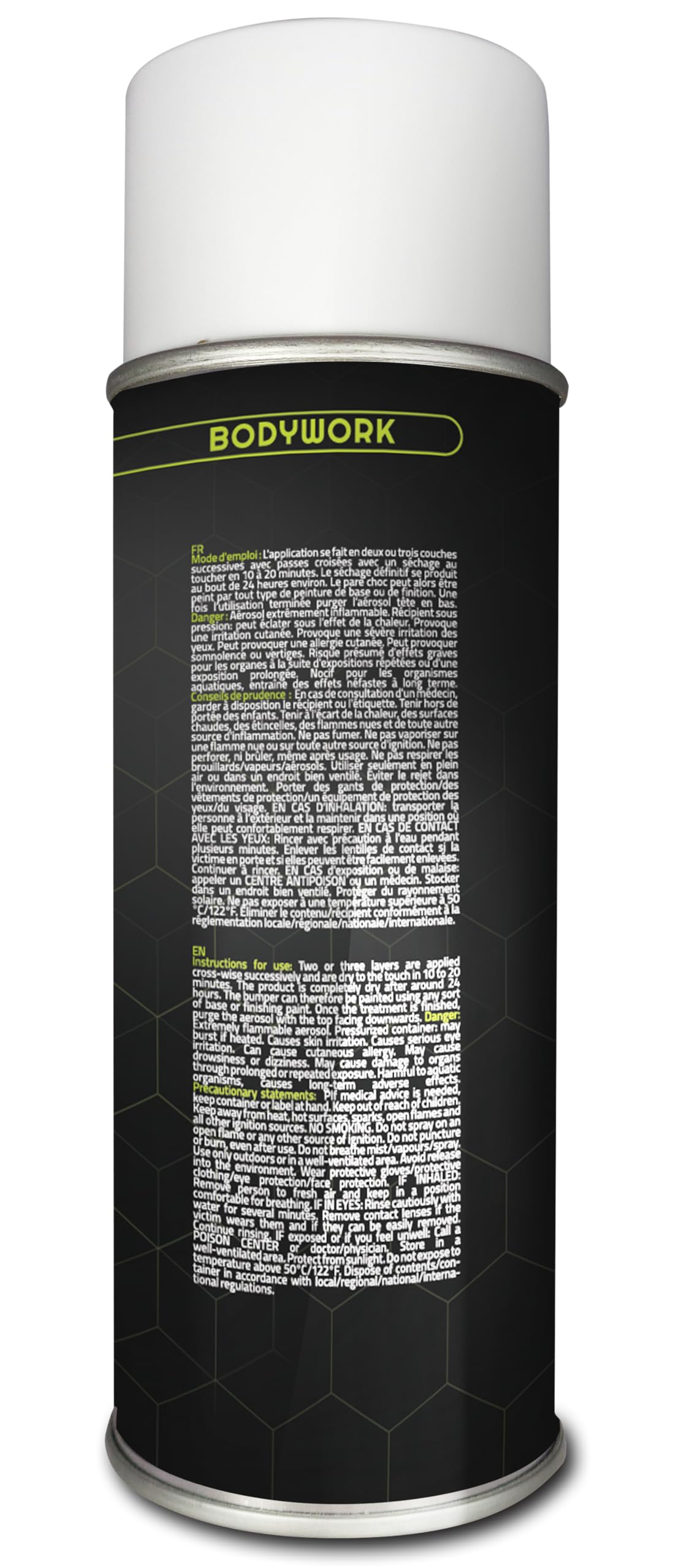 Rénovation Pare-Chocs 500ml - IRONTEK | IT138 | Restructurant Plastique Grain Moyen | Forte Adhérence | Haut Pouvoir Couvrant | Formule Professionnelle Carrossier