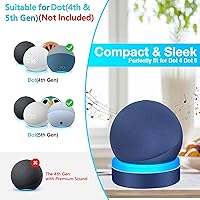 Vista 2 de Table Stand for Echo Dot 5th Generation, Desktop Holder Mount for Echo Dot 4th/5th Gen, Base Bracket with Light Guide, Dot Accessories with Built-in