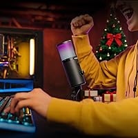 Vista 8 de MAONO Micrófono USB para transmisión de juegos, micrófono de condensador de podcast con software de 3 patrones polares para Twitch TikTok YouTube