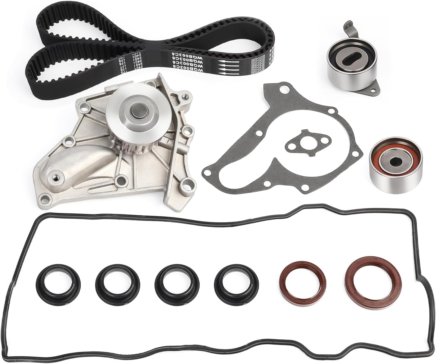 WQ Timing Belt Kit with Water Pump and Valve Cover Gasket for Toyota 3SFE/5SFE