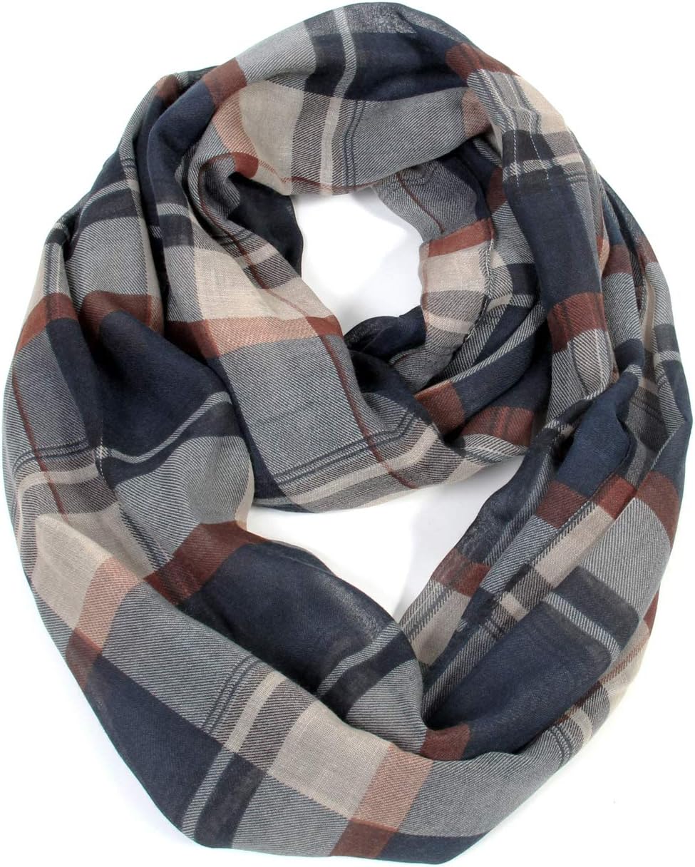 Scarfand's Tartan Plaid & Checks Infinity Fashion Scarves
