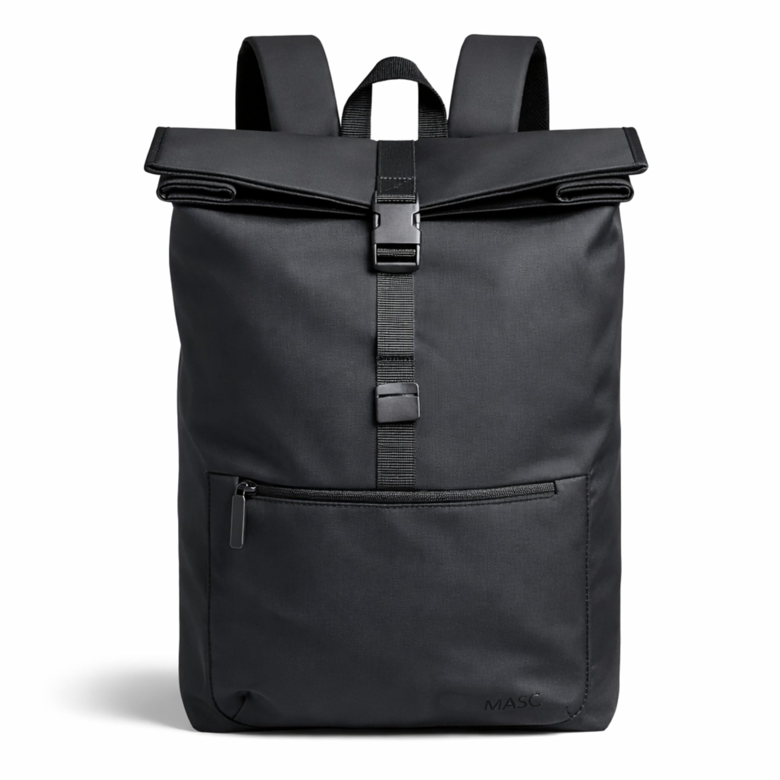 MASC Zaino Rolltop Business, Zaino Urban Elegante Porta PC 17 Pollici, Espandibile e Ideale per Viaggi, Ufficio e Università