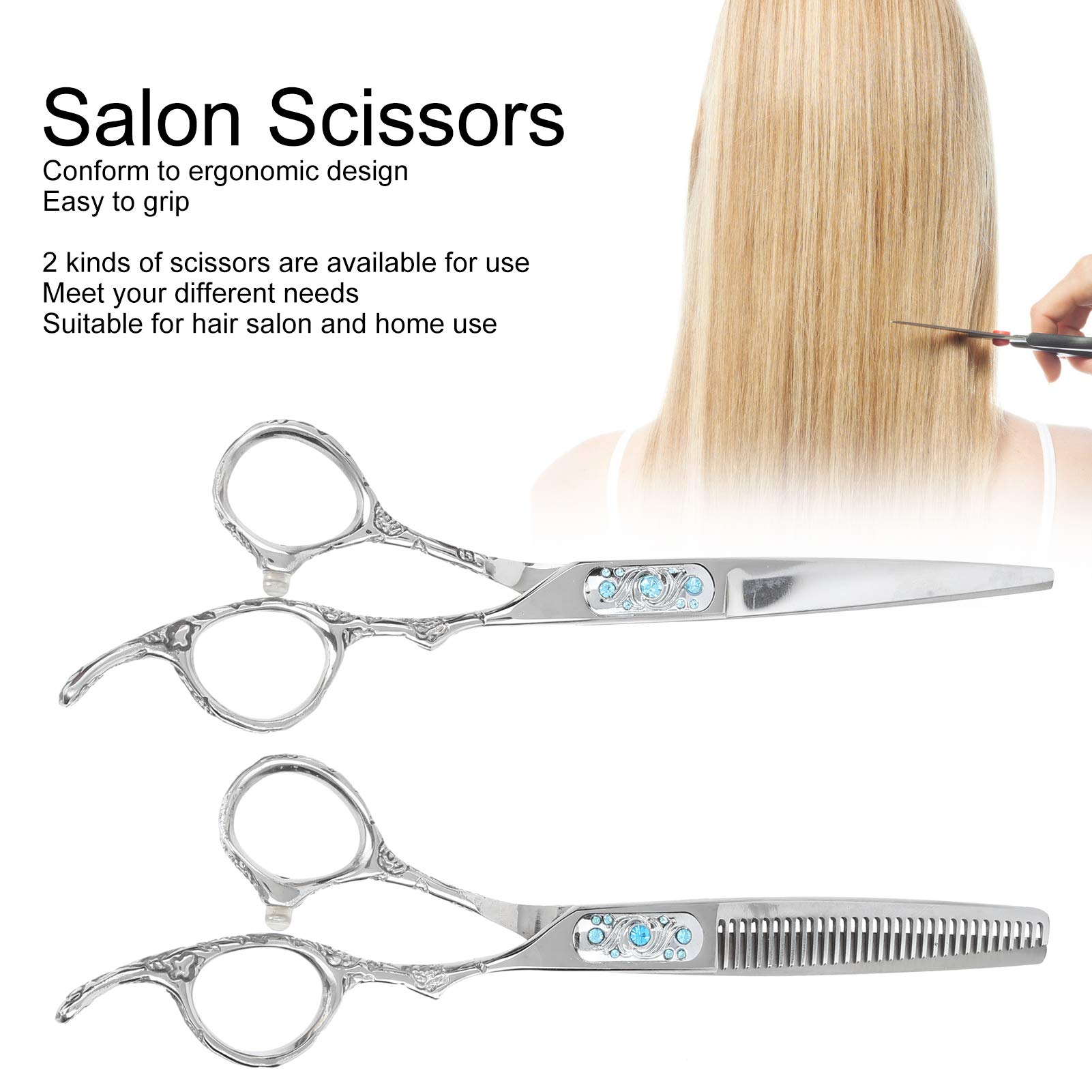 Professionelles Friseurscheren-Salon-Haarschneidescheren-Set mit Aufbewahrungstasche
