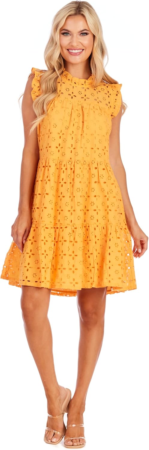 Mud Pie Women's Mud Pie Women's Lula Eyelet Dress