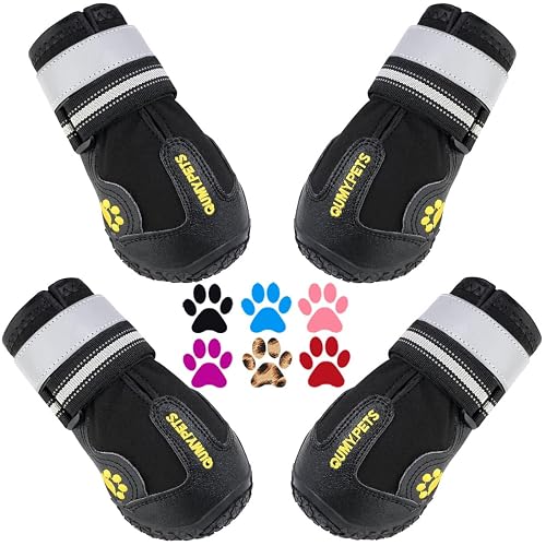 QUMY Dog Shoes for Hot Pavement