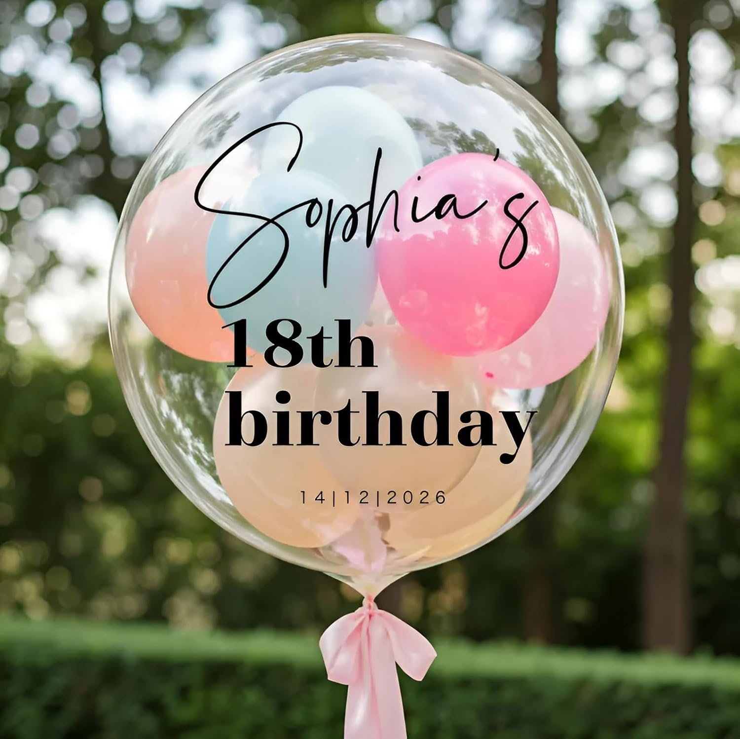 Customizable Jumbo Transparent Bubble Balloon