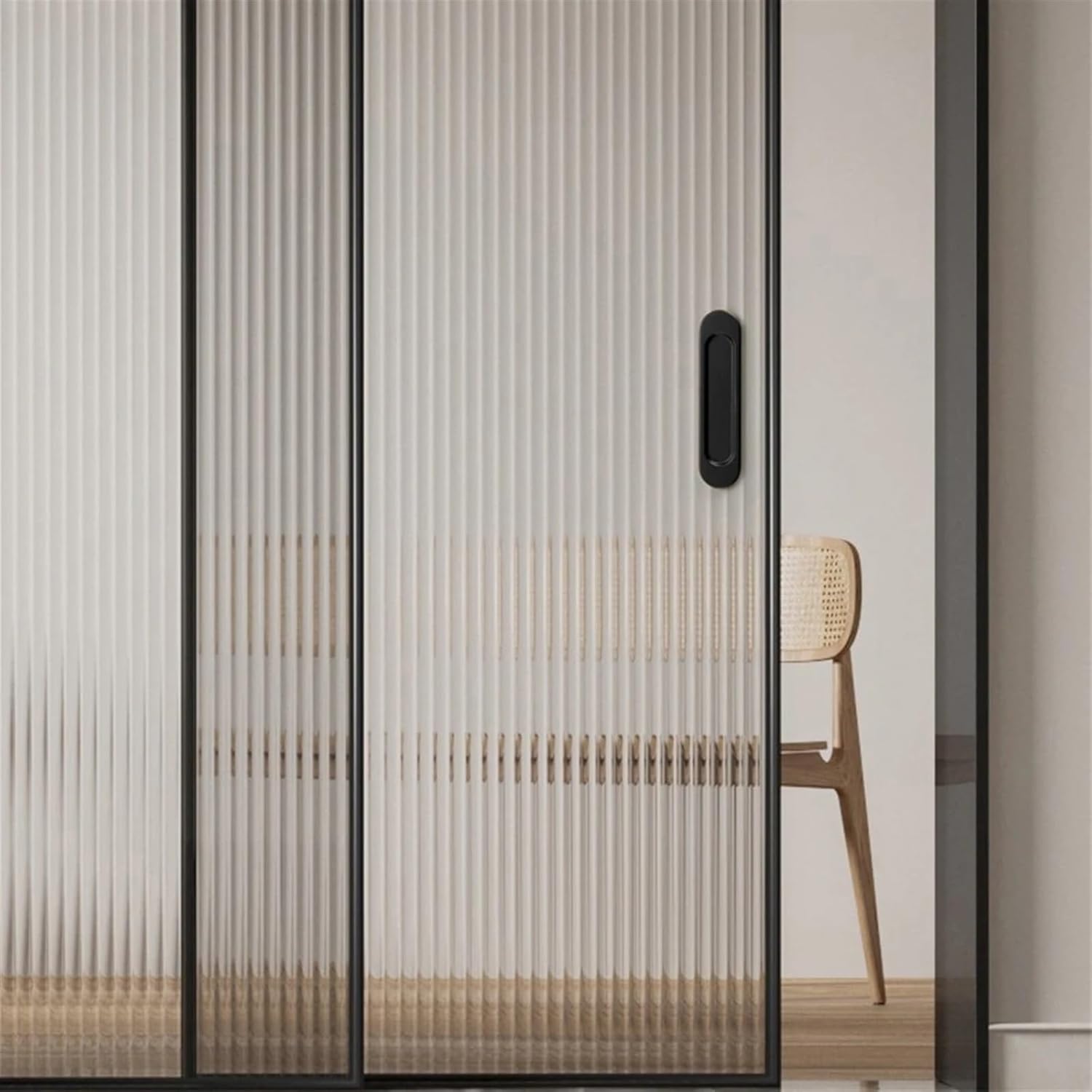 4Pcs Hardware Self-Adhesive Door Handle Furniture Knobs and Handles for Drawers No Drilling Installa Kitchen Sliding Pullcabinet (Color : Grey - Square-4PCS)