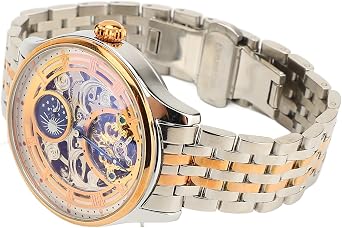 Men's Luxury Skeleton Automatic Tourbillon Moon Phase Mechanical Watch