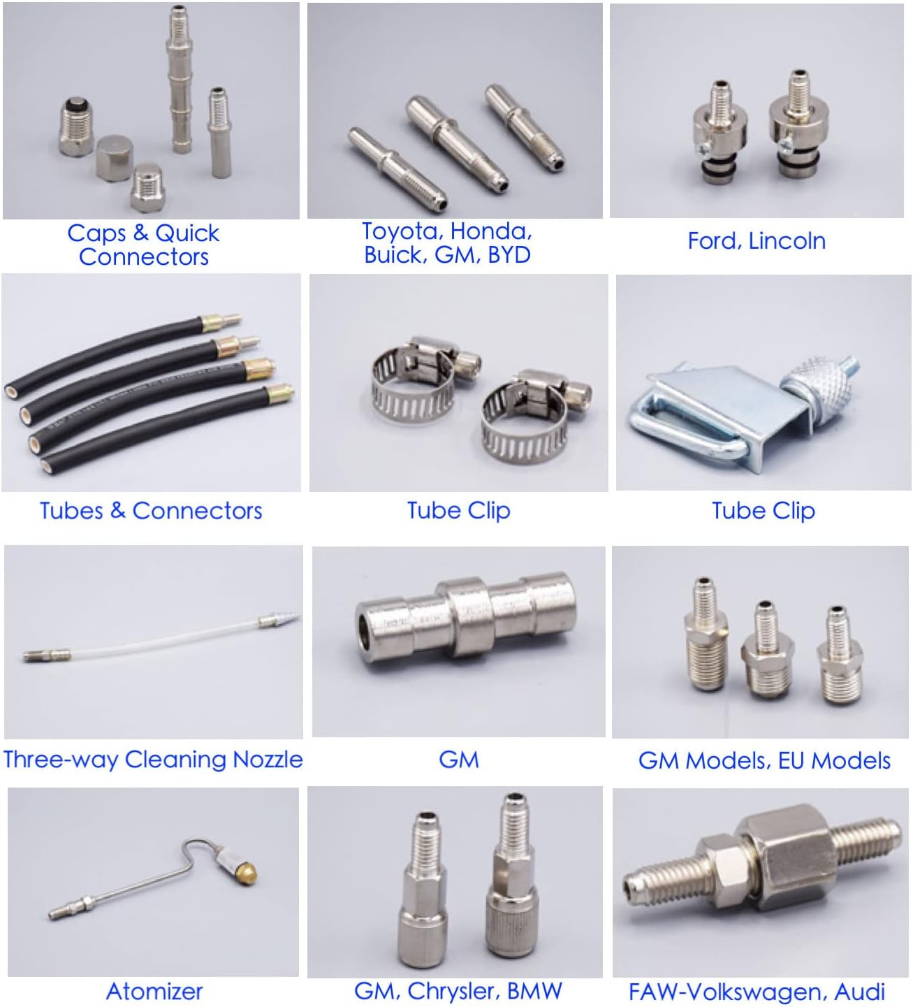 Non-dismantle Fuel Injector Cleaner Kit, Automotive Non-dismantle Injector Tester, Car Fuel System Cleaner Tool Set 140PSI for Petrol EFI Throttle Petrol Cars