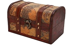 Rustic Wood and Leather Treasure Box