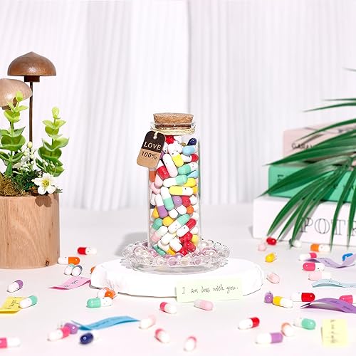 Miniatura 85 de Tintnut Regalo de San Valentín para novio/novia, letras de cápsula, 30 unidades, mensaje de amor, letras de amor, píldoras de mensaje, regalo medio