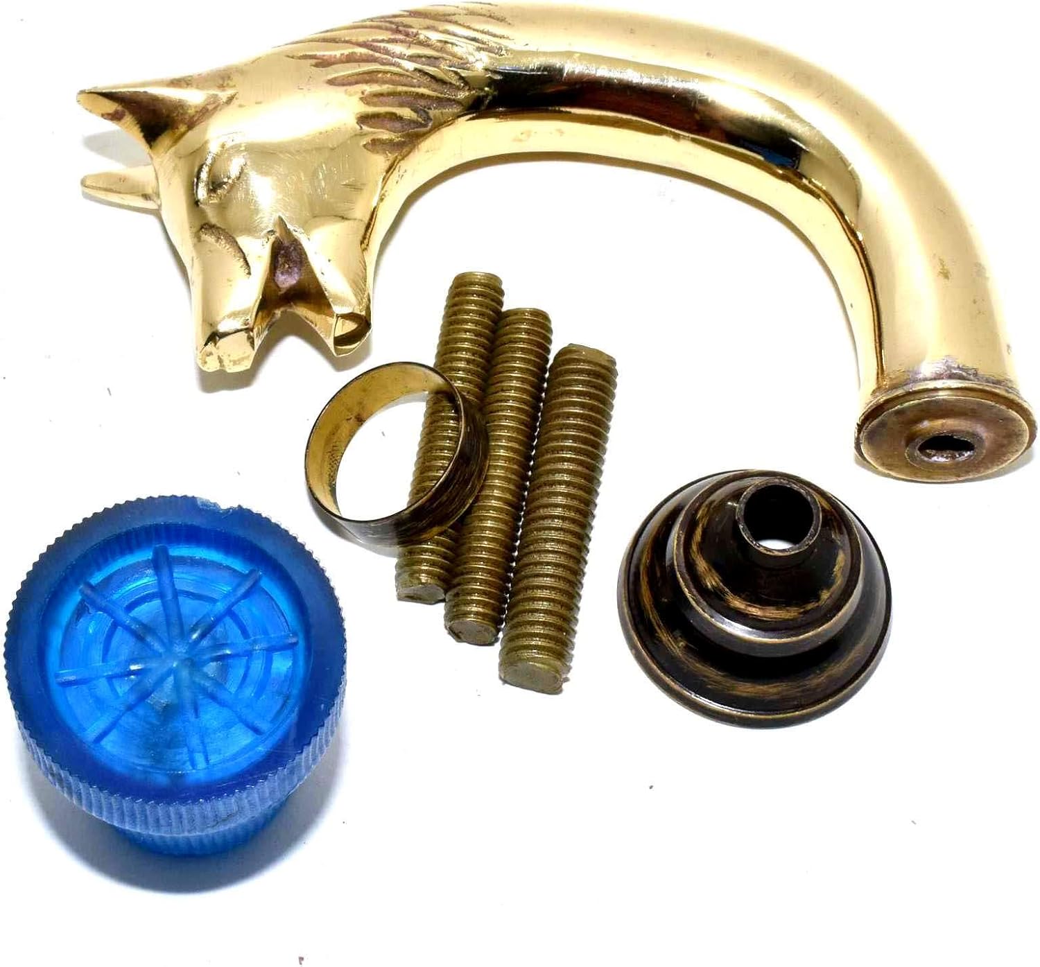 Eve Store Wolf Head Vintage Handle Victorian Style Brass Handle for Wooden Walking Stick, Affordable Gift Decorative Walking Cane Fashion Statement for Men/Women/Seniors/Grandparents! Item : Clothing, Shoes & Jewelry