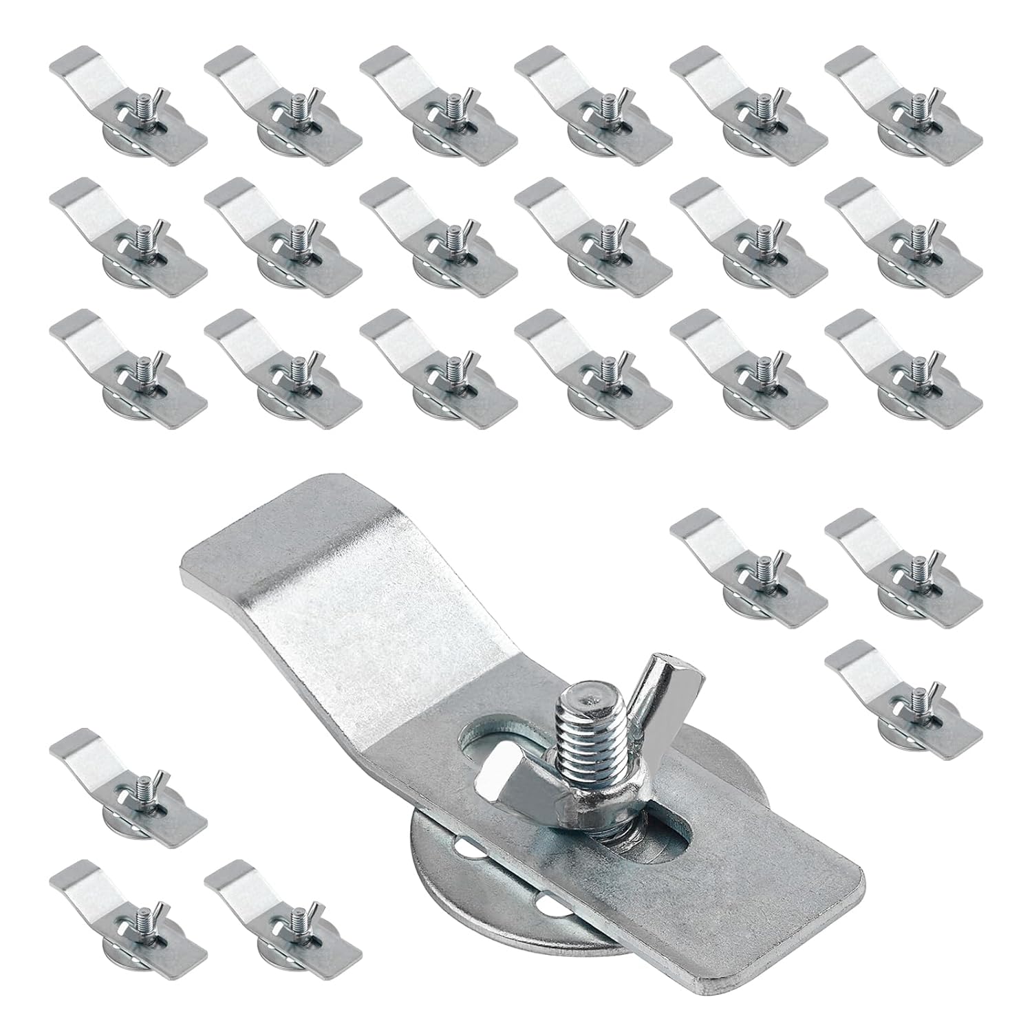 Sink Clips Kit,Sink Mounting Kit Bracket,Undermount Sink Clip,Kitchen Sink Mounting Clips,Sink Clips for Installation and Repair of Kitchen or Bathroom Sinks (24)