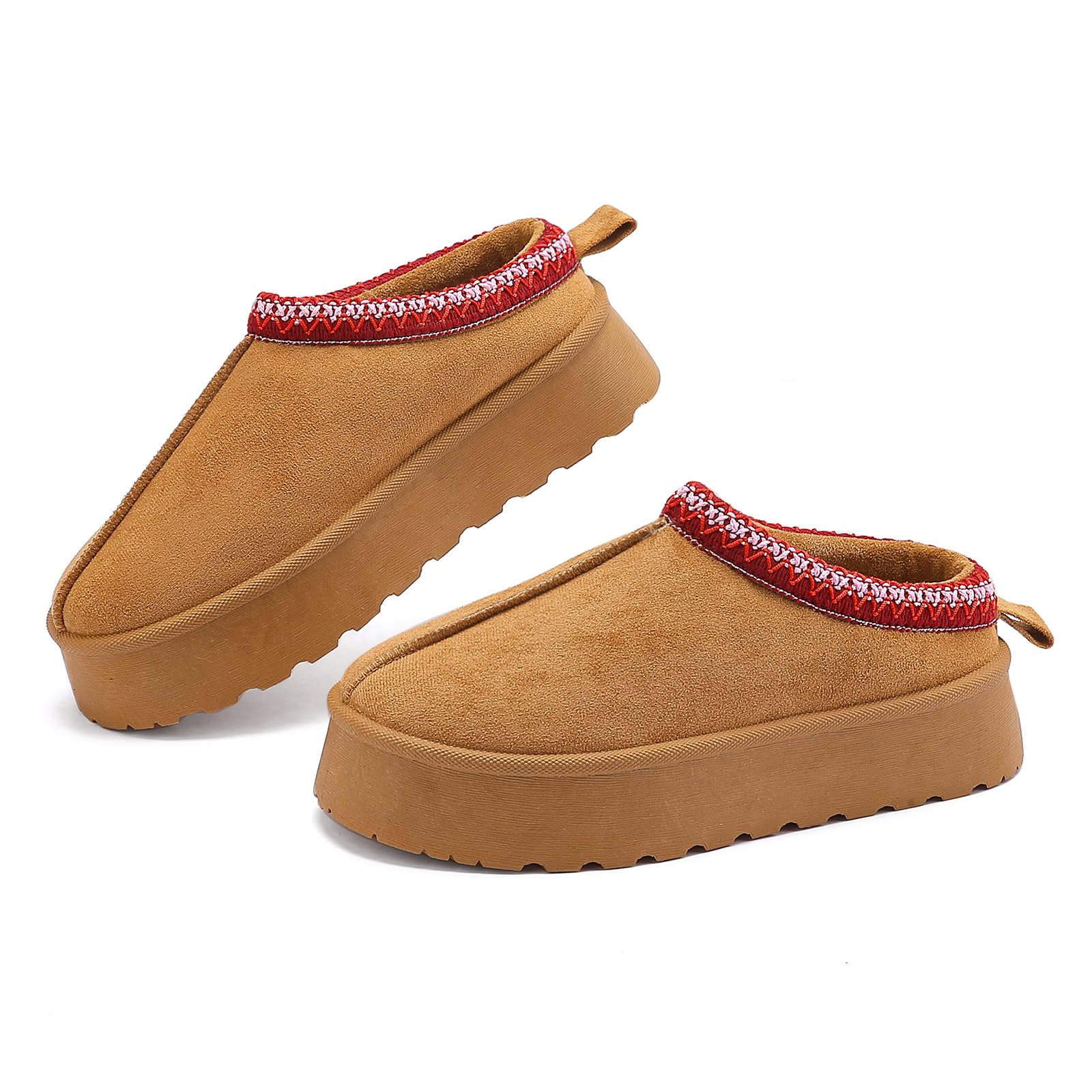 Jifenkla Stivali Da Neve Donna, Invernali con Plateau Peluche, Scarpe Stivaletti per Esterni Pantofole, Leggeri e Antiscivolo Breve Doposci Boots