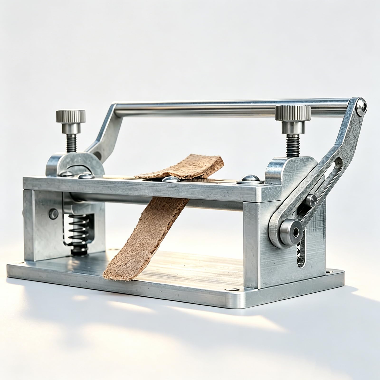 YXZQLOZ Leather Skiving Machine Manual skiving tool made of aluminum alloy, featuring a 10cm cutting width and a scale; for DIY leather crafting projects.