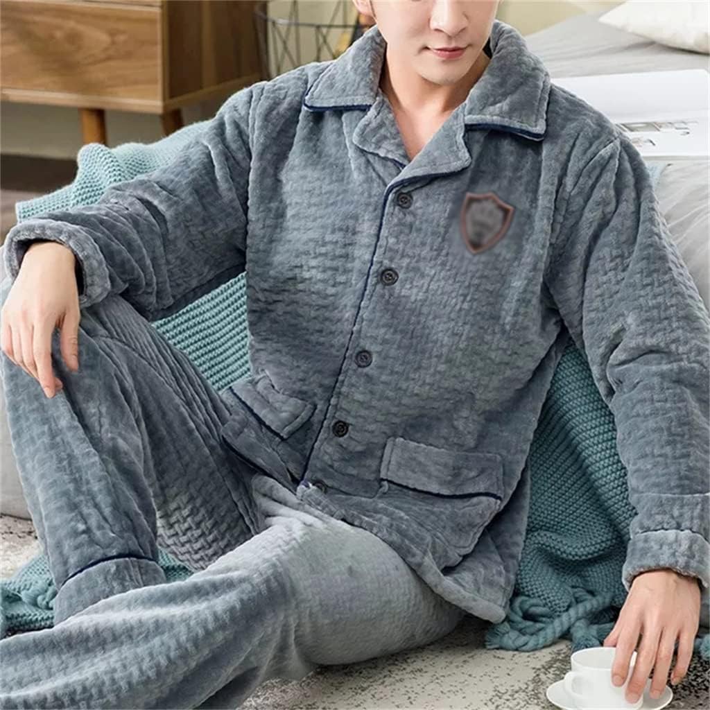 期間限定今なら送料無料 冬のメンズコーラルフリースパジャマメンズパジャマホームウェア