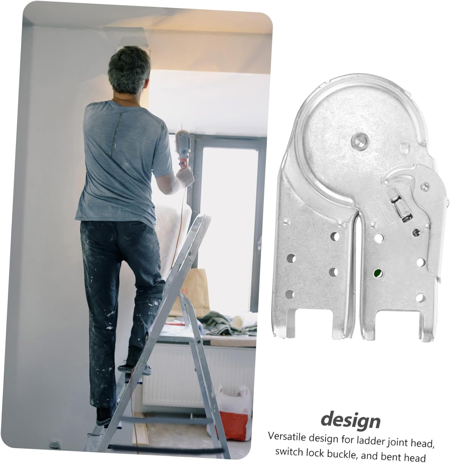 Veemoon Folding Step Ladder Hinge Replacement Multi-Functional Joint Adapter for Ladders for DIY and Professional Use Easy Storage and Transport