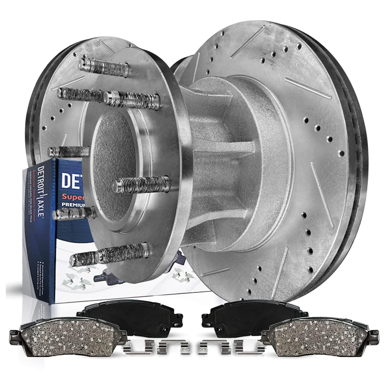 Detroit Axle - DRW Front Brake Kit for Ford 2013-2022 F-350 Super Duty