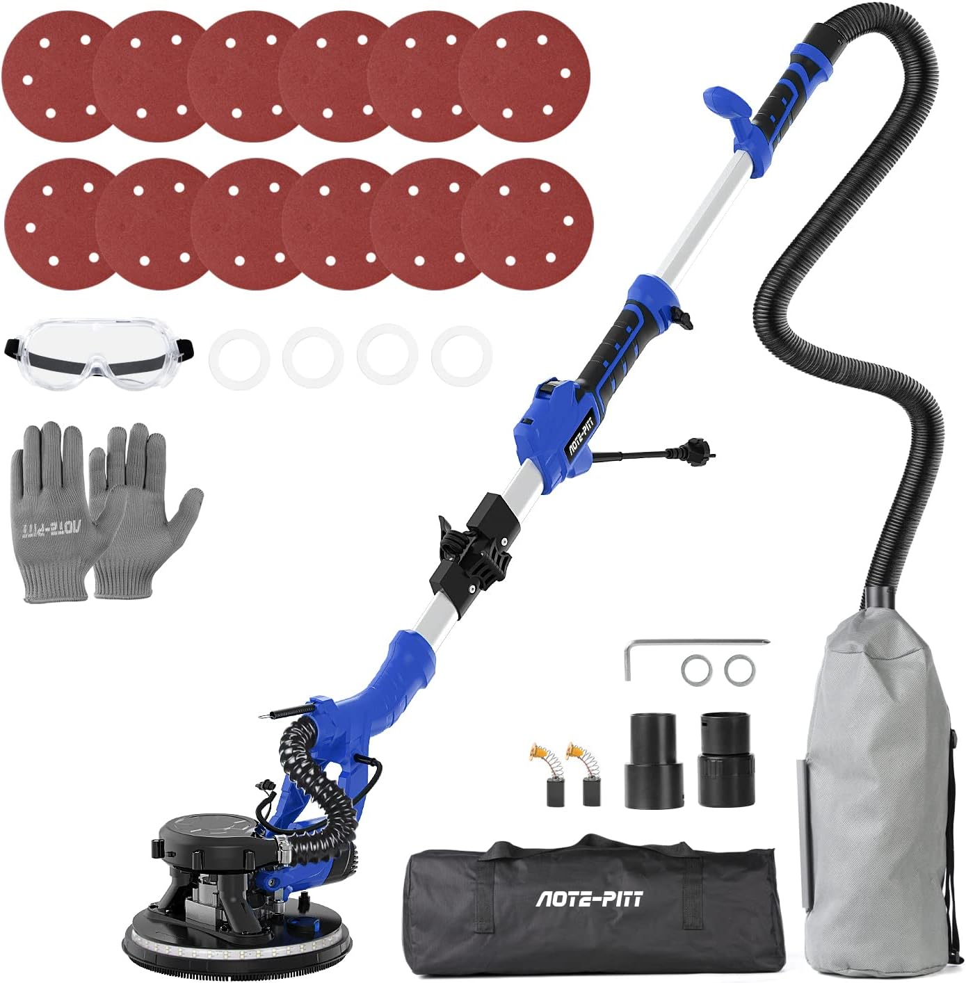 AOTEPITT Drywall Sander, 810W 7A Electric Drywall Sander with Vacuum
