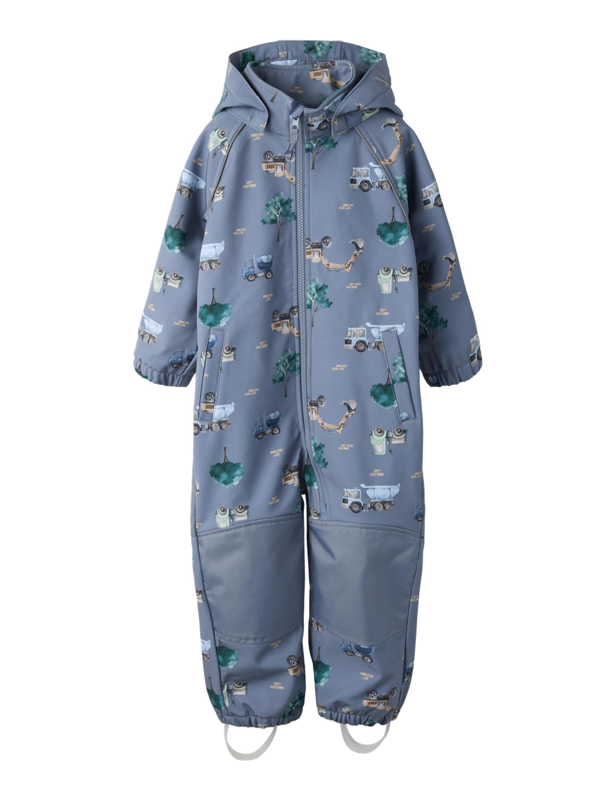 Nmmalfa08 Softshell Suit AOP 1Fo Noos, flint stone, 104