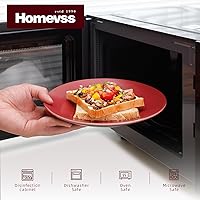 Vista 3 de HomeVss Colors Life juego de vajilla, exterior negro brillante con interior de color mate