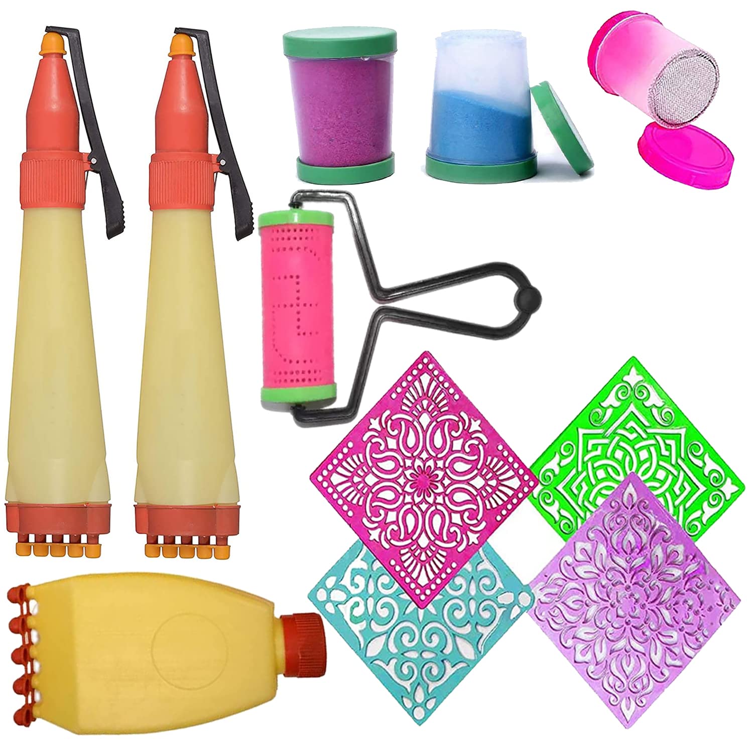 Buy Ascension Rangoli Making tooks Kit Design Draw Rangoli Making Kit 2