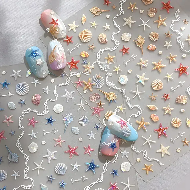 Nail Art Stickers Beach Ocean Starfish