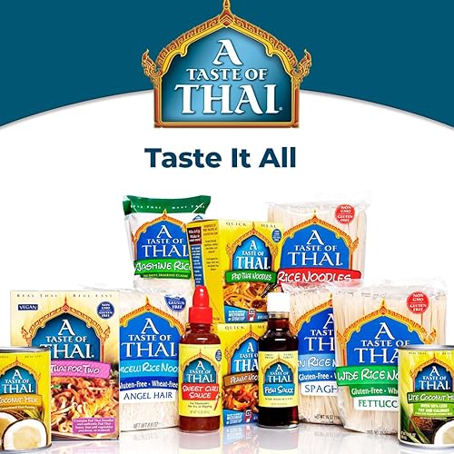 Vista 14 de A Taste of Thai Fettuccine - Fideos de arroz (corte recto), sabor tailandés de calidad de restaurante en cuestión de minutos, vegano, sin gluten