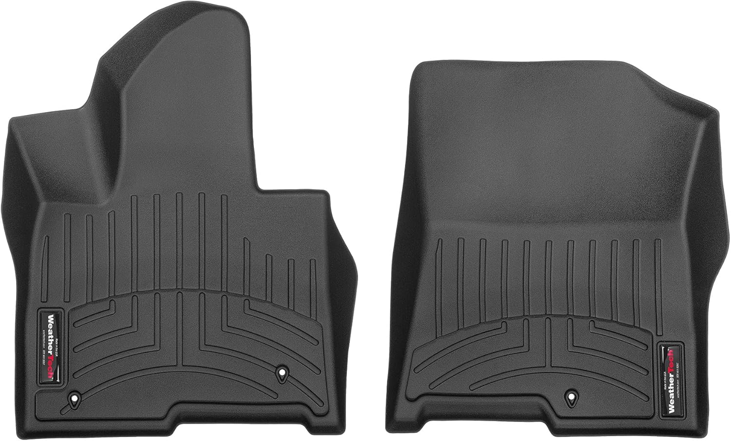 WeatherTech Custom Fit FloorLiners for Kia Sorento Hybrid, Sorento Plug-in Hybrid, 1st Row (4416541), Black