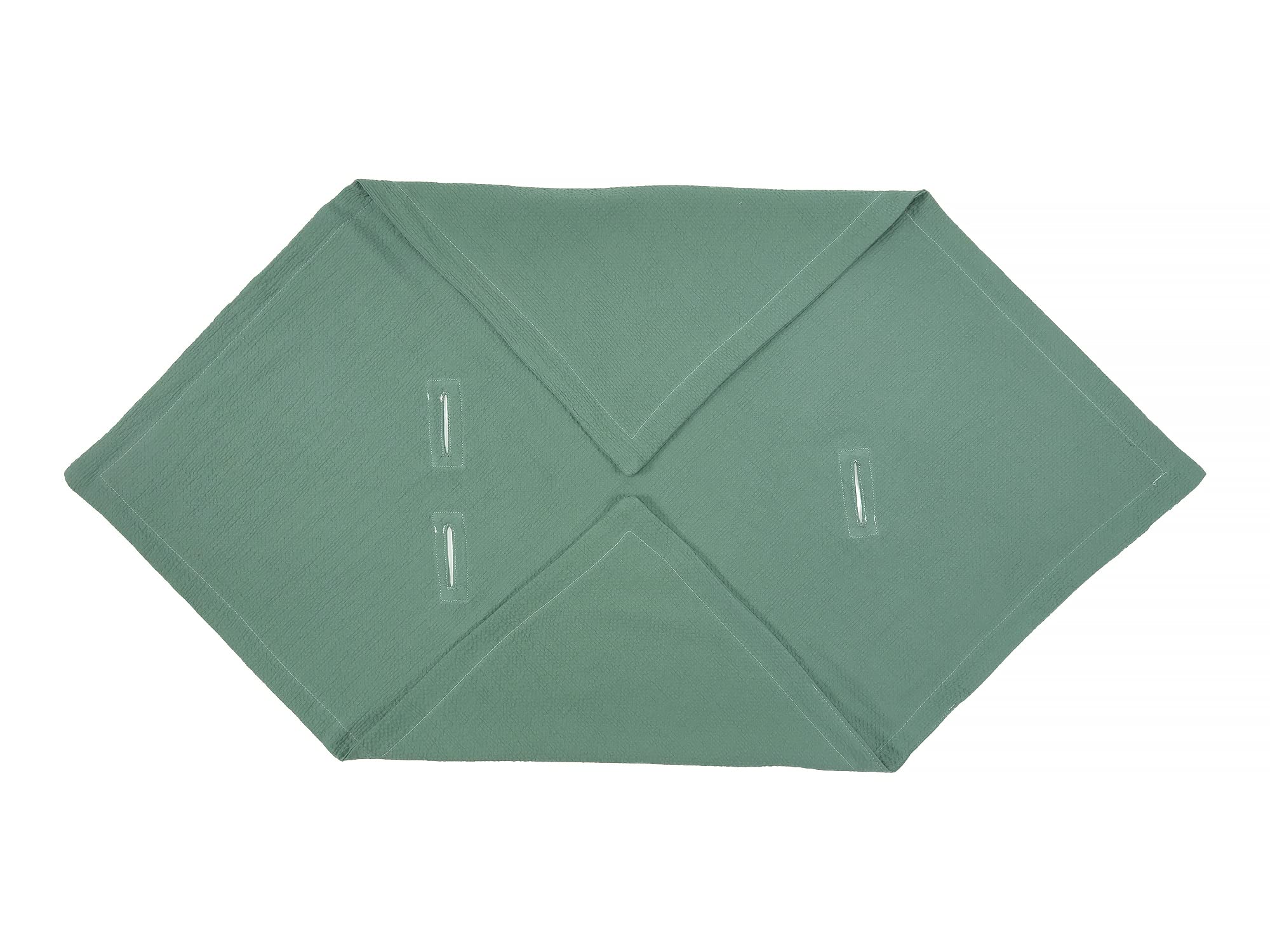 KraftKids Manta para capazo de bebé en doble crepé verde jade, 75 x 75 cm, manta de muselina para los días calurosos en verano