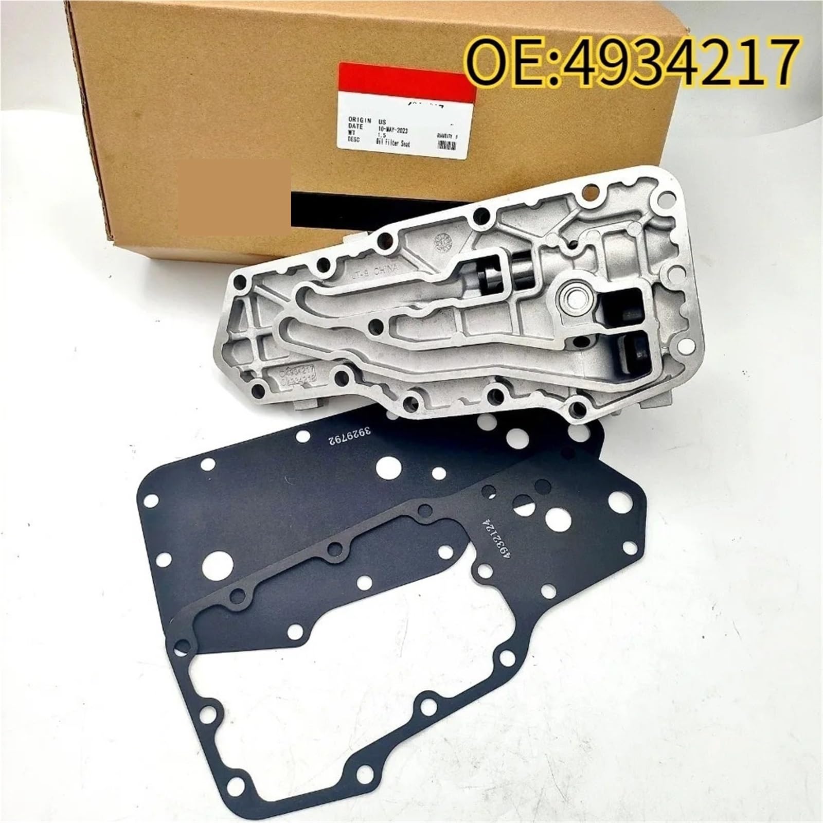 Do Dodge Do Cummins 6B 6BT 6BTA 5.9L 4934217 obudowa mocowania filtra oleju z uszczelkami Do 89-02 Seal Oil Cooler Gasket