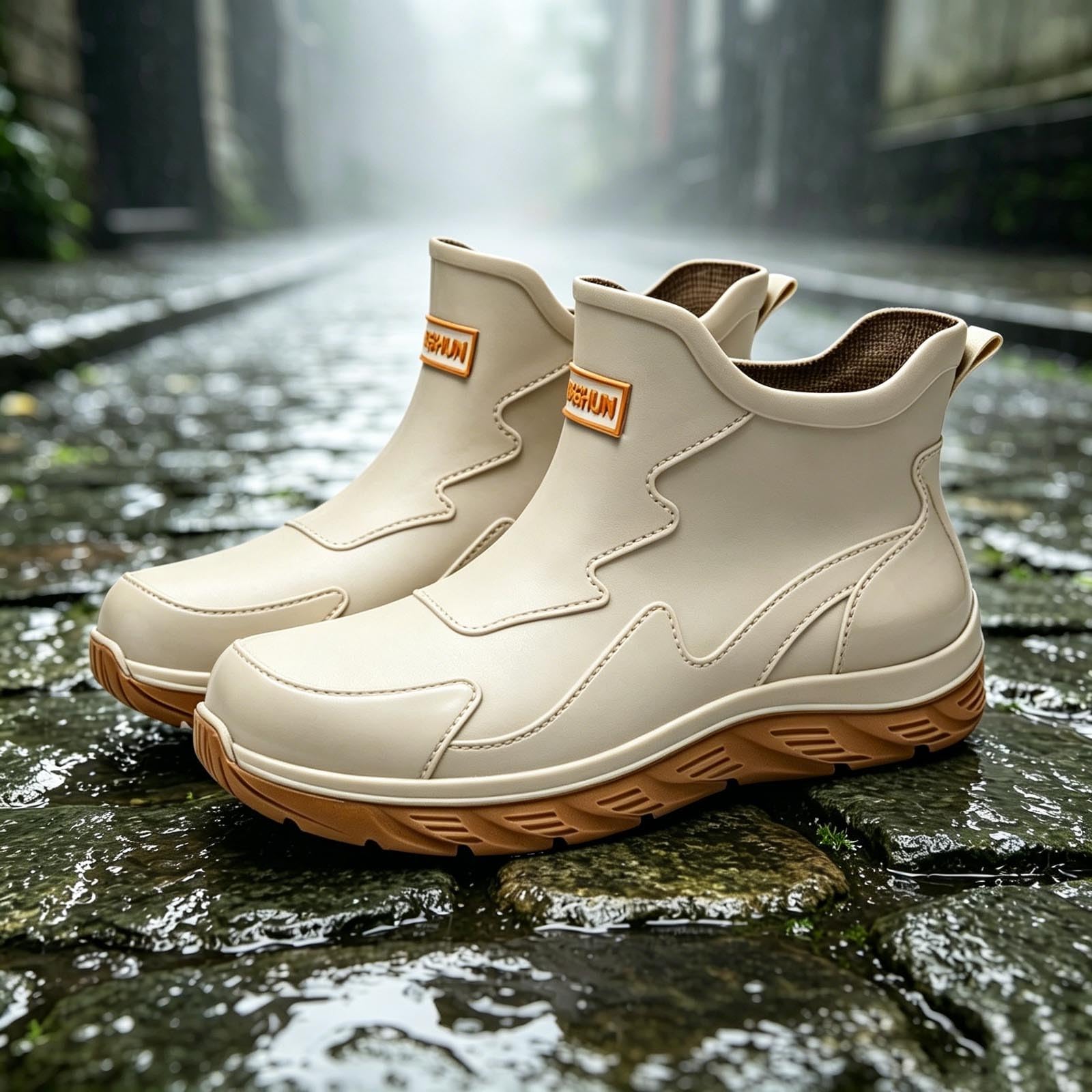 Gummistiefel Arbeit Erwachsene Stiefeletten Freizeit Herren Wasserdicht Regenstiefel Damen Leicht Gartenschuhe Winter Gummischuhe Garten