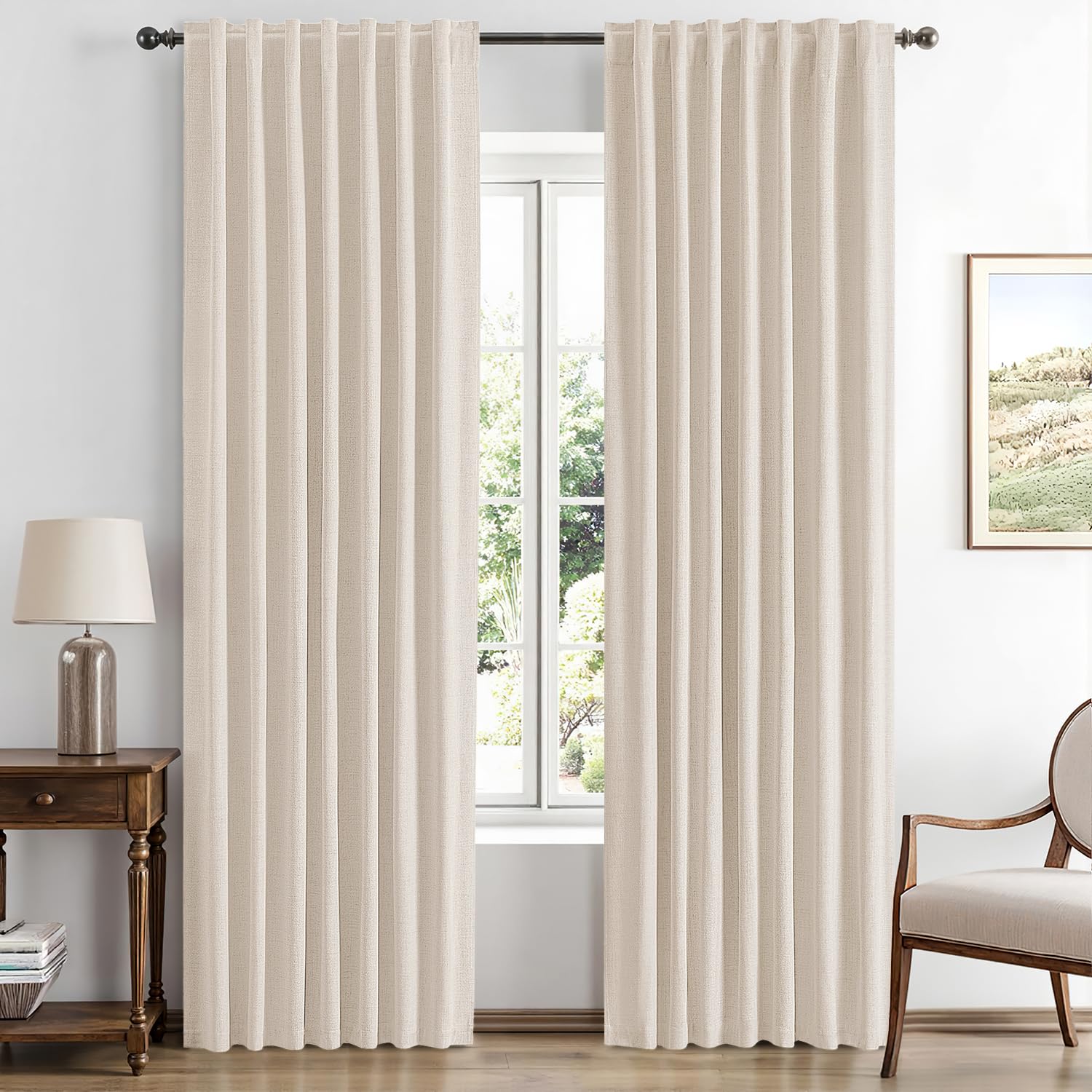 MIULEE Linen Curtains