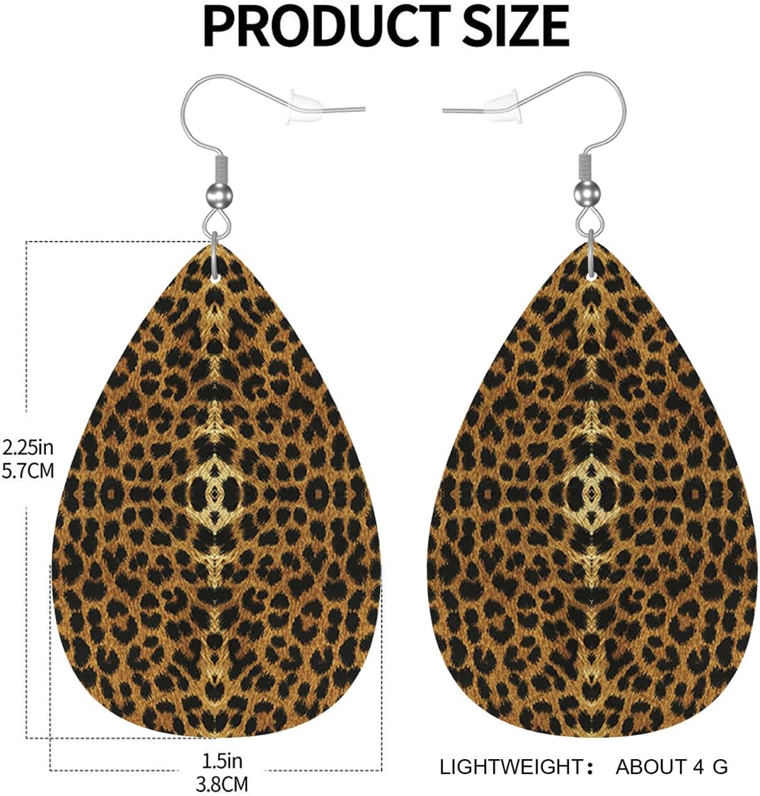 Zokola Leopard Earrings Leather Earrings - Image 3