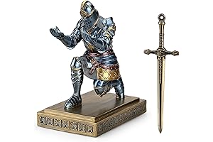 Guardian of Your Inks: Regal Knight Pen Holder